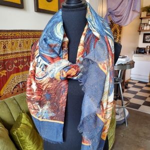 Abstract Guitar Hard Rock Cafe Scarf